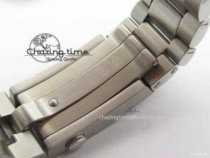 0413 Sustainable Planet Ocean Master Chronometer Chrono SS OM 1:1 Best Edition Black Dial On SS Bracelet A 8179